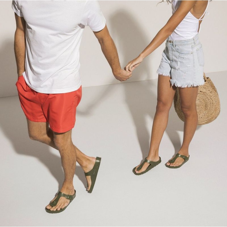 Flip da uomo -Flip Birkenstock Gizeh Eva 1019143 Green verde 5