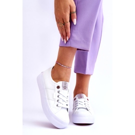 Sneaker da donna sulla piattaforma Cross Jeans LL2R4040 White bianca 1