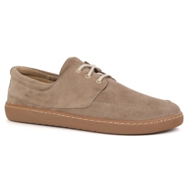 Olivier Mocassini femminili a piedi nudi 0797W - scarpe in pelle in pizzo polacco beige 2