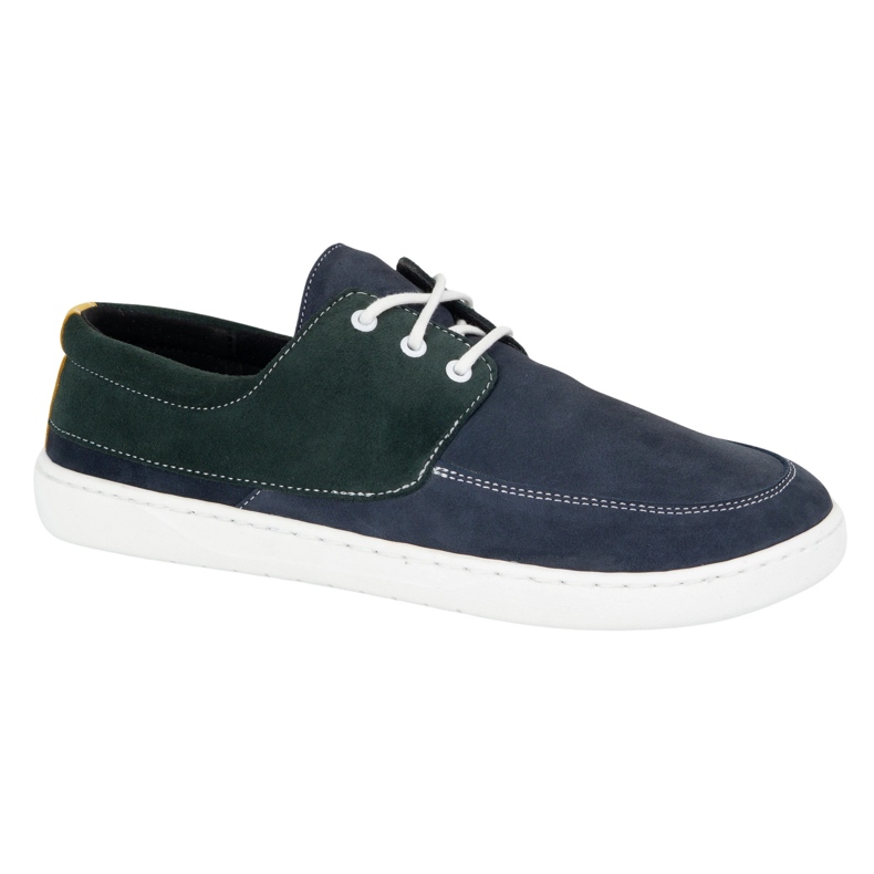Olivier Mococcasin da donna a piedi nudi 0797W Scarpe in pelle blu navy 2