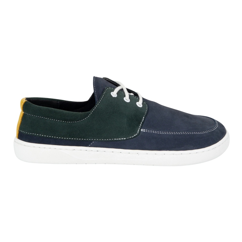 Olivier Mococcasin da donna a piedi nudi 0797W Scarpe in pelle blu navy 1