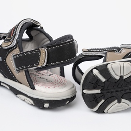 Shelvt Sandali per ragazzi neri nero 1