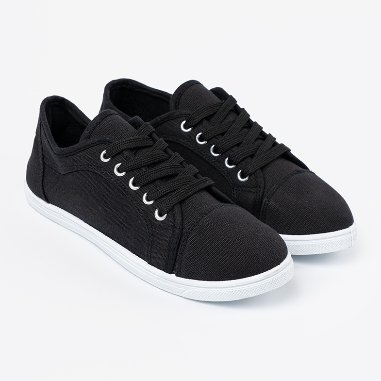 Shelvt Sneaker allacciati neri nero 2