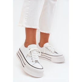 Boto Sneaker femminili sull'enorme piattaforma White Marinae bianca 2