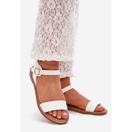 Boto Piatto -sandali da donna a ruote eco in pelle eco kivara bianco 1