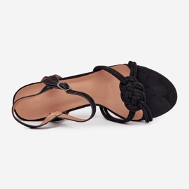 Boto Sandali femminili sul Black Mavira Post nero 2