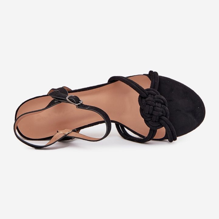 Boto Sandali femminili sul Black Mavira Post nero 2