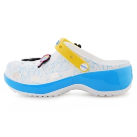 Piattaforma di puffi di Crocs femminile intasante 210822-90h bianco 4