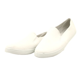 Sneaker femminili di materiale bianco inserite bianca 3