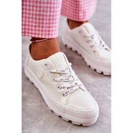Sneaker da donne dipinte Big Star KK274045 White bianco 4