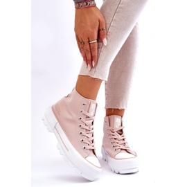 Sneakers da donna Nude Big Star LL274157 rosa 1
