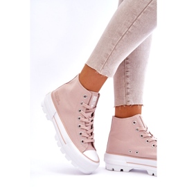 Sneakers da donna Nude Big Star LL274157 rosa 2