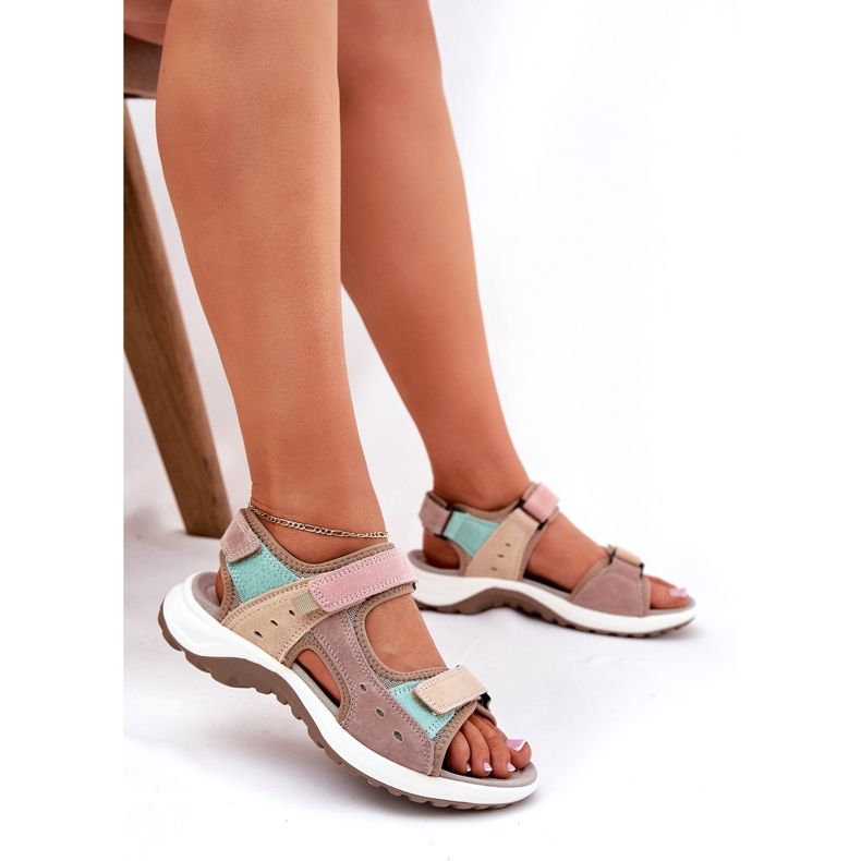 Sandali in pelle femminile McKeylor 95347 beige 5