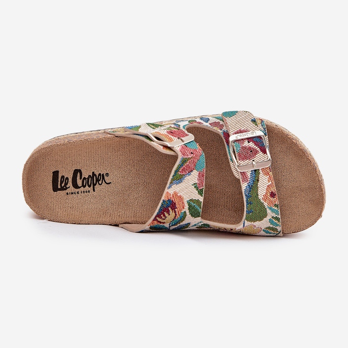 Pantofole da donna modellate su una piattaforma di sughero con lee cooper LCW-25-35-3480L multicolore 2