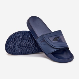 Flip-flop maschile con velcro 4FMM00FFLIM091-31s Blue Navy 2