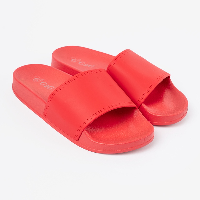 Shelvt Comodi pantofole da donne rosse rosso 1
