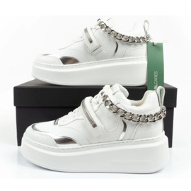 Scarpe sportive femminili Karl Lagerfeld Anakapri KL63543 01S bianco 7