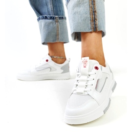 Cross Jeans Sneaker sportive bianche femminili attraversano i jeans bianco 2