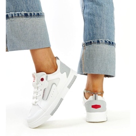 Cross Jeans Sneaker sportive bianche femminili attraversano i jeans bianco 4