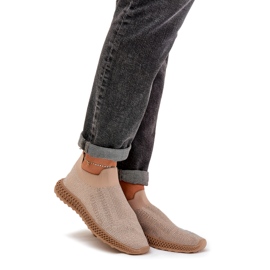 S.Barski Scarpe sportive da donna slocate con TW121 beige 1