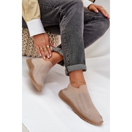 S.Barski Scarpe sportive da donna slocate con TW121 beige 4