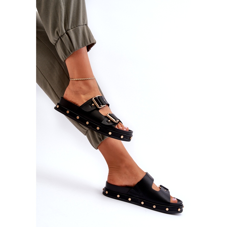 Infradito da donna sulla piattaforma Big Star NN274082 Black nero 6