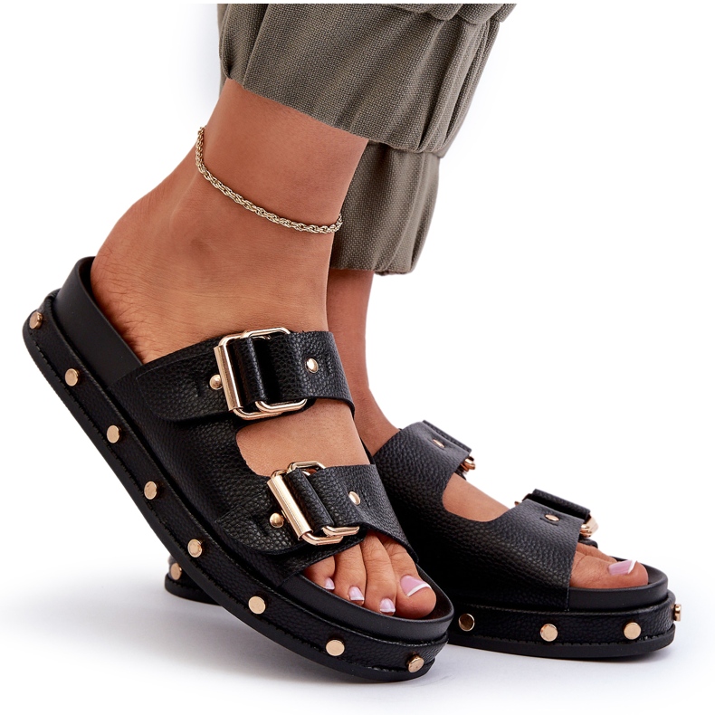Infradito da donna sulla piattaforma Big Star NN274082 Black nero 7