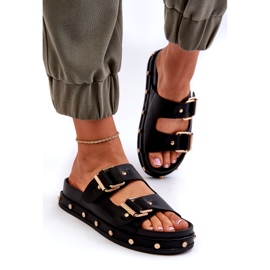 Infradito da donna sulla piattaforma Big Star NN274082 Black nero 3