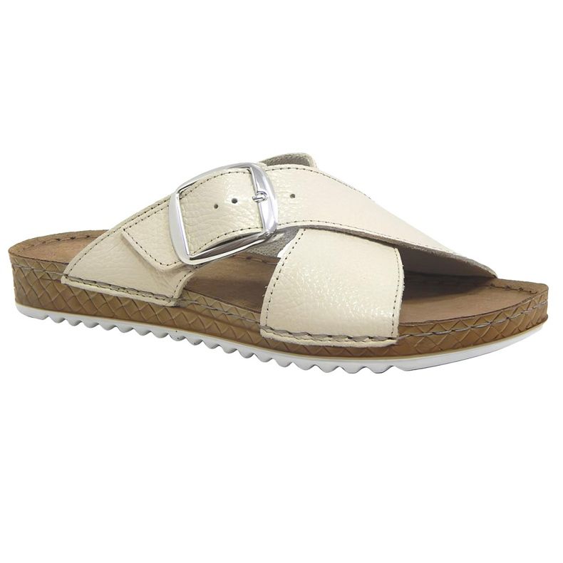 Slifori di cuoio da donna Befado 158d293 beige 1