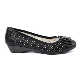 Shelvt Pompe a cuneo openwork nero 1
