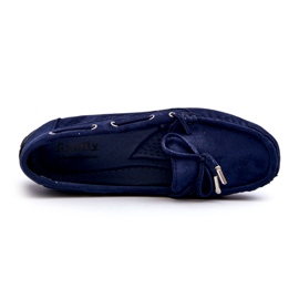 Mocassini blu navy ecologici 5