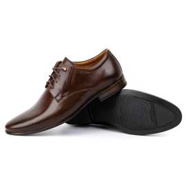 Olivier Scarpa formale da uomo in pelle 480 testa di moro marrone 3