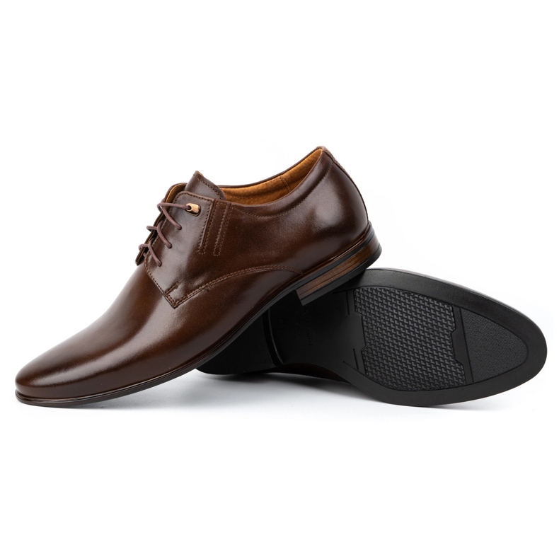 Olivier Scarpa formale da uomo in pelle 480 testa di moro marrone 3