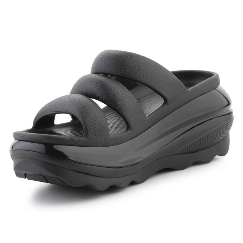 Infradito Crocs Mega Crush Triple Strap 209842-001 nero 3
