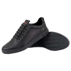 Polbut Scarpe casual da uomo in pelle 2121/2 nere nero 8