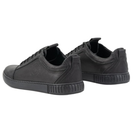 Polbut Scarpe casual da uomo in pelle 2121/2 nere nero 9