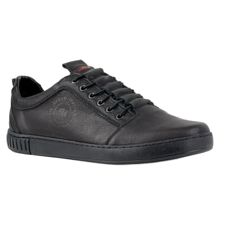 Polbut Scarpe casual da uomo in pelle 2121/2 nere nero 4