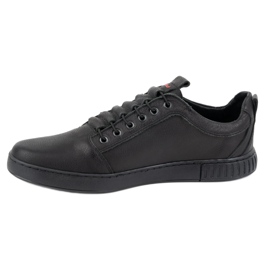 Polbut Scarpe casual da uomo in pelle 2121/2 nere nero 7