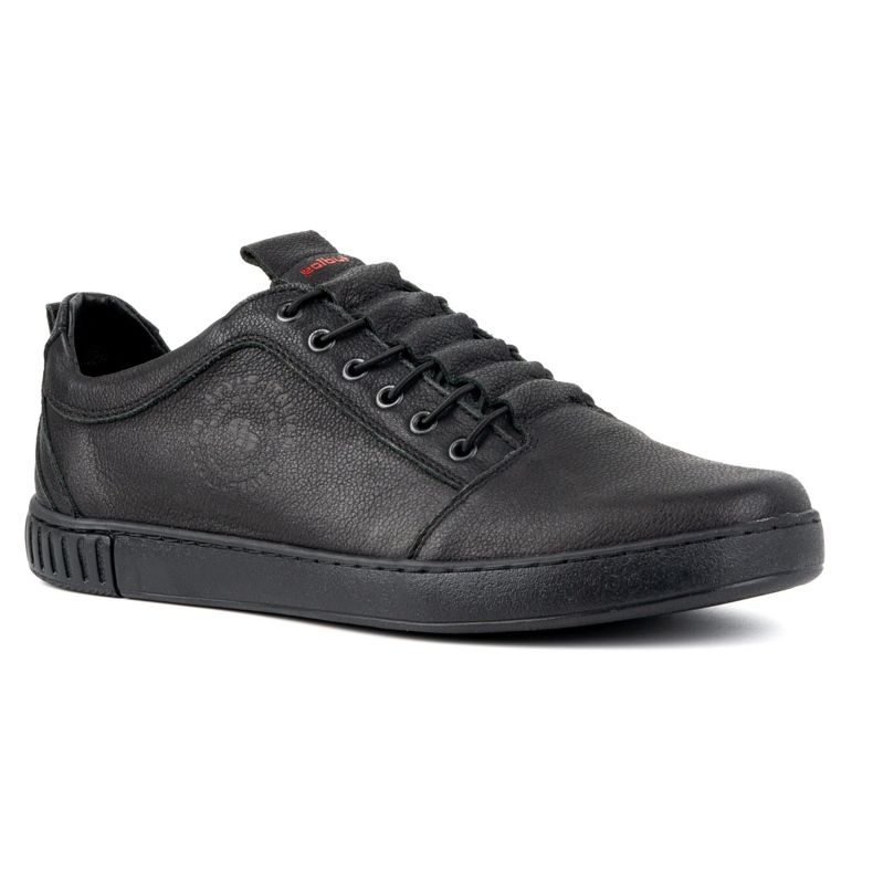 Polbut Scarpe casual da uomo in pelle 2121/2 nere nero 1