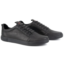 Polbut Scarpe casual da uomo in pelle 2121/2 nere nero 2
