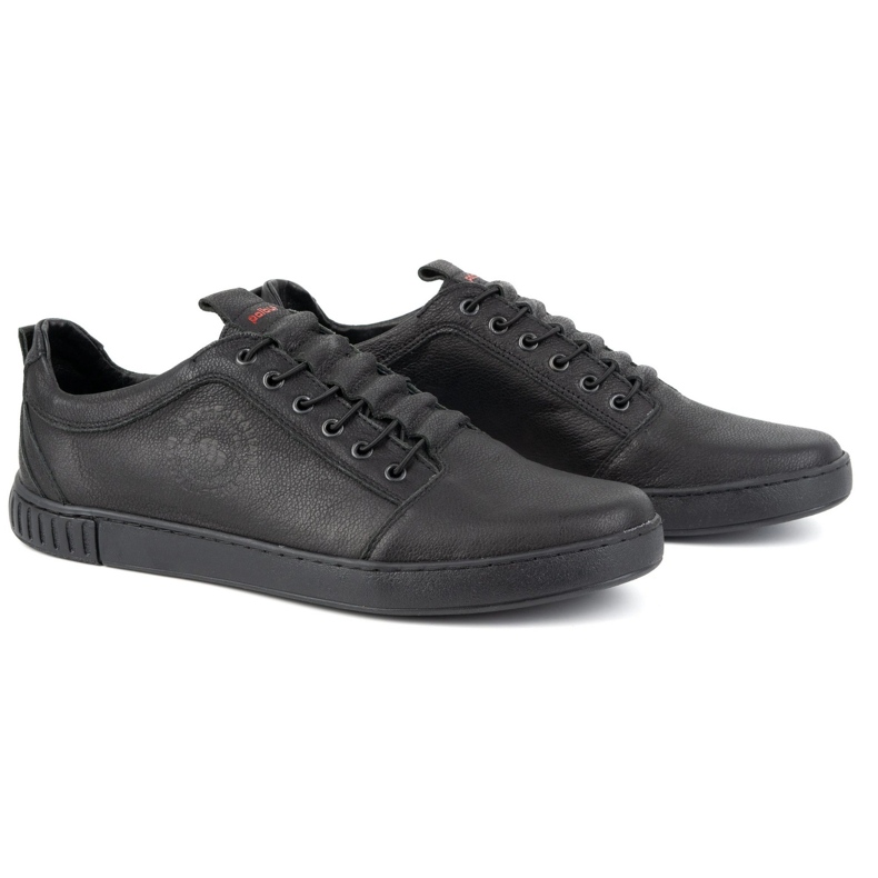 Polbut Scarpe casual da uomo in pelle 2121/2 nere nero 2