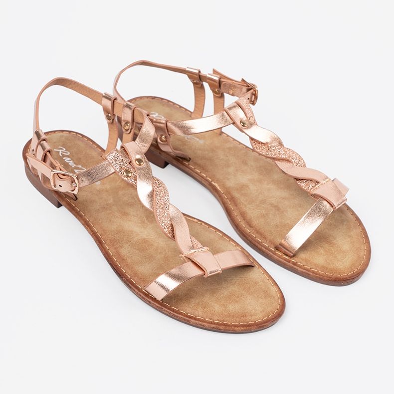 Shelvt Sandali con una cintura rosa lucida 2