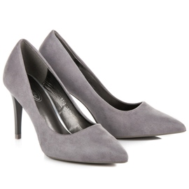 Tacchi in camoscio grigio 1
