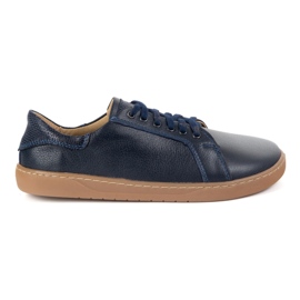 Olivier Scarpe in pelle blu azzurro blu navy blu con suola piatta 1