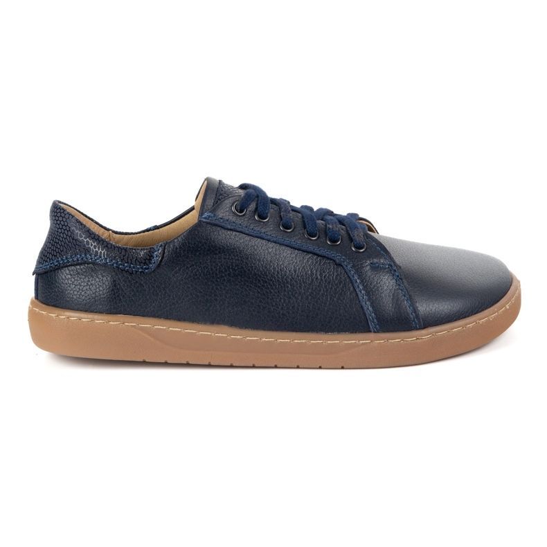 Olivier Scarpe in pelle blu azzurro blu navy blu con suola piatta 1