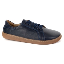 Olivier Scarpe in pelle blu azzurro blu navy blu con suola piatta 2