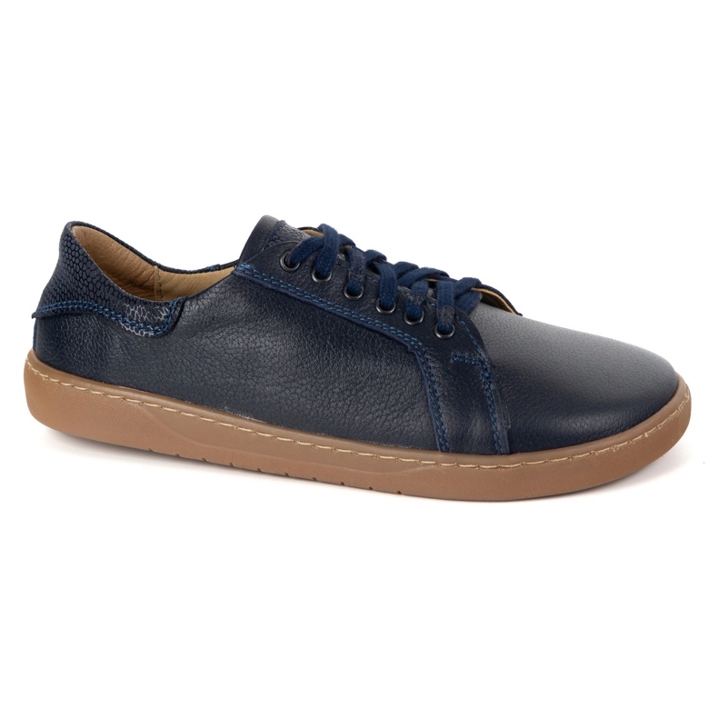 Olivier Scarpe in pelle blu azzurro blu navy blu con suola piatta 2
