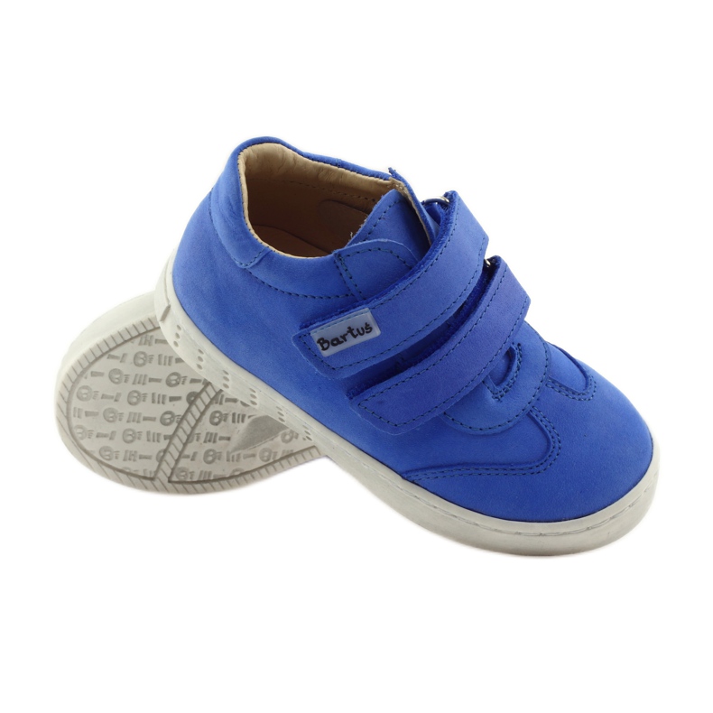 Scarpe da ragazzo con velcro Bartuś blu 3