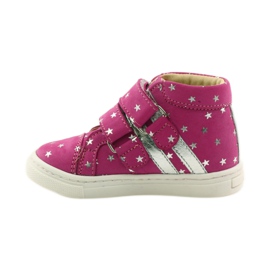 Scarpe da bambina con stelle Bartuś rosa grigio 2