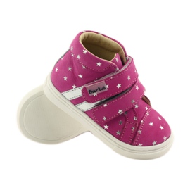 Scarpe da bambina con stelle Bartuś rosa grigio 3
